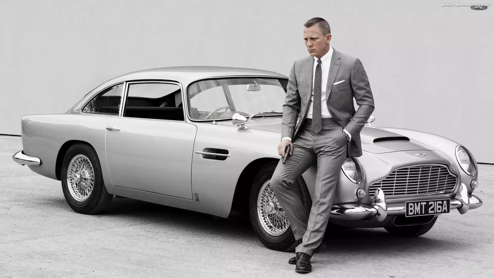 Aktor, Daniel Craig, Aston Martin DB5, Srebrny
