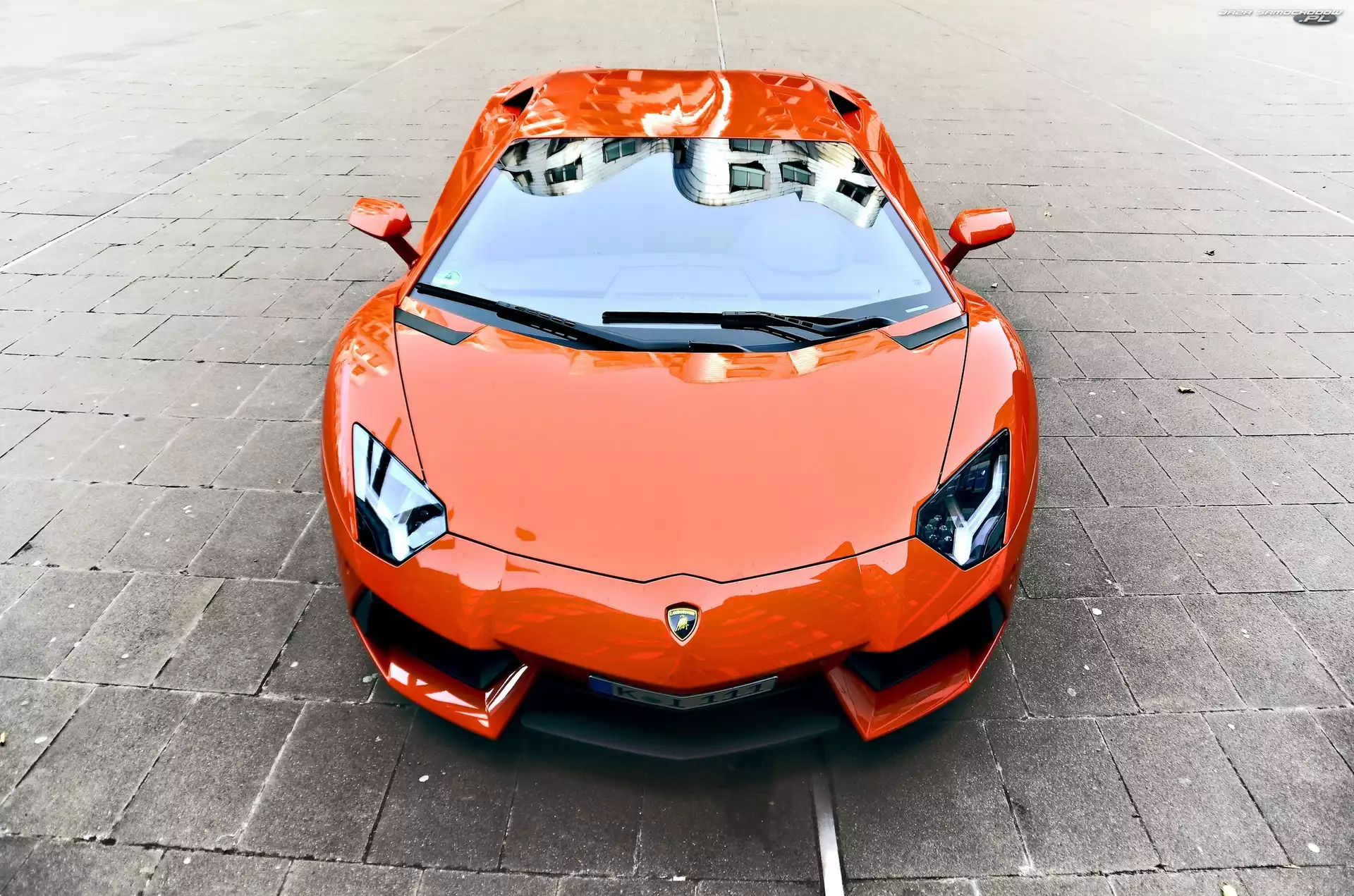 Aventador, Szyba, Lamborghini, Światła