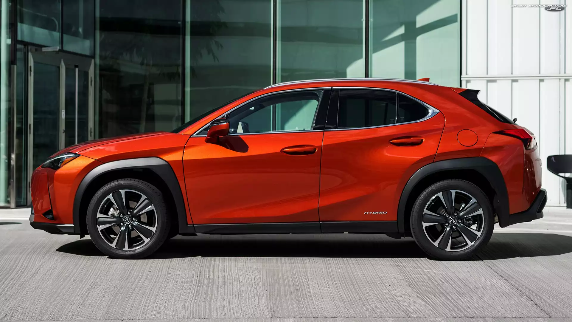 Bok, Czerwony, Lexus UX Hybrid