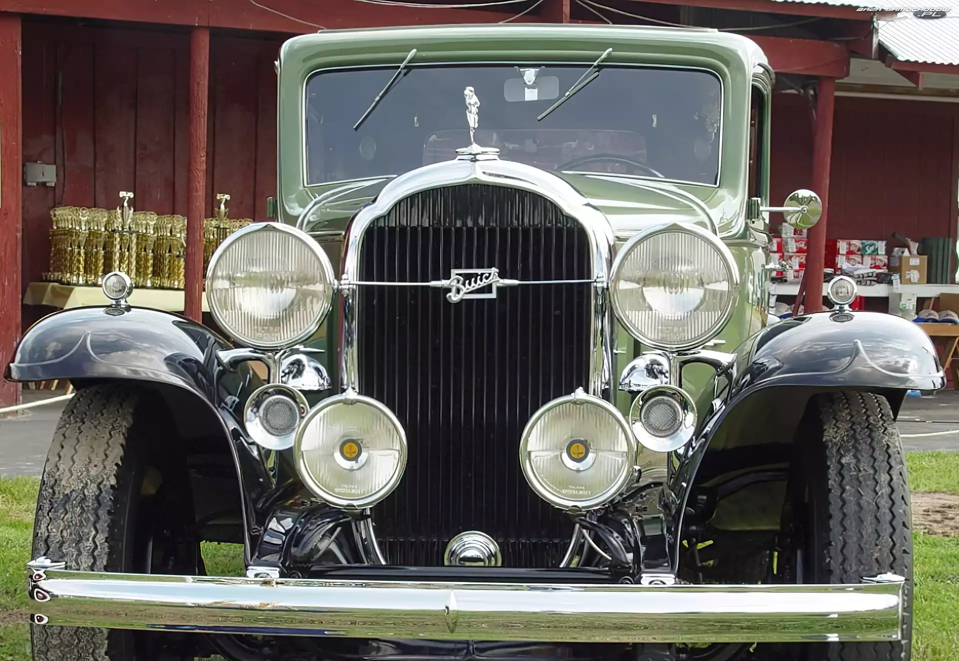 światła, Buick, zderzak