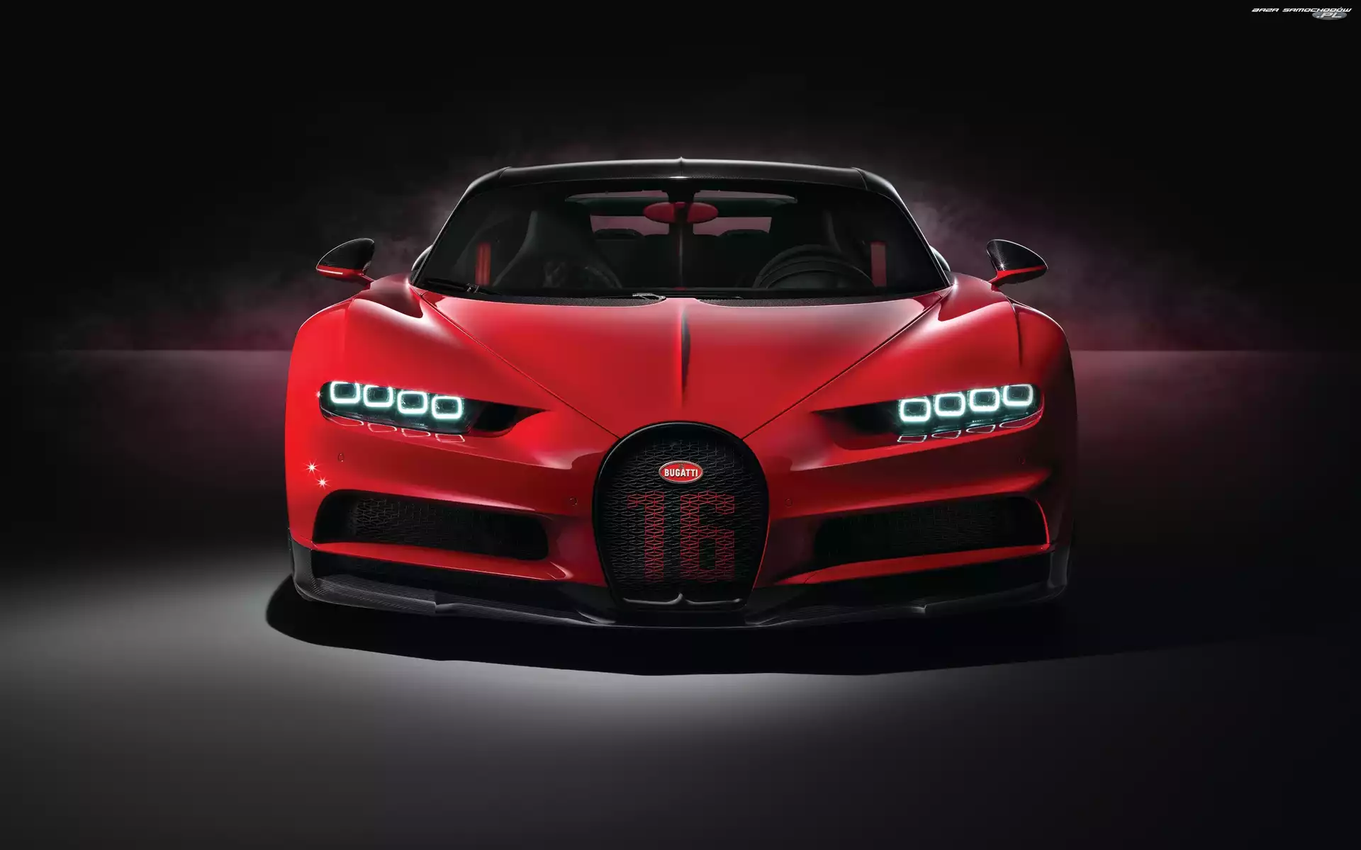 Czerwony, Bugatti Chiron Sport