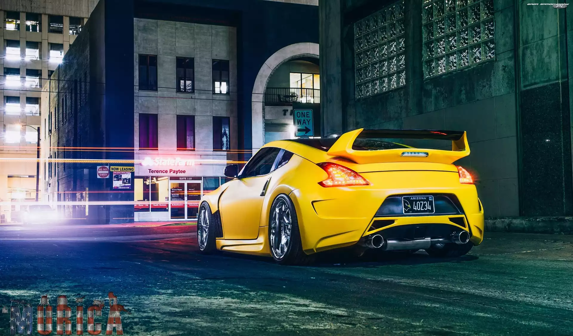 Domy, Ulica, Nissan 370Z, Żółty, 2010
