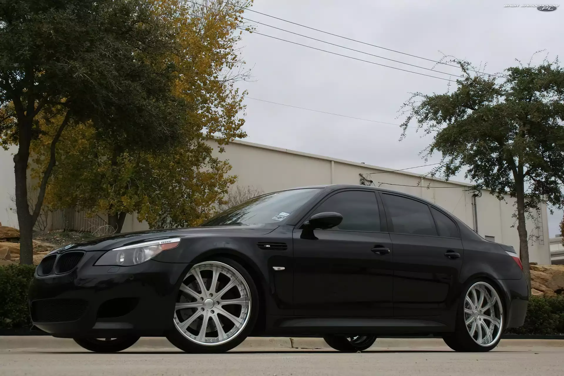 Ulica, E60, Mur, Czarny, BMW 5