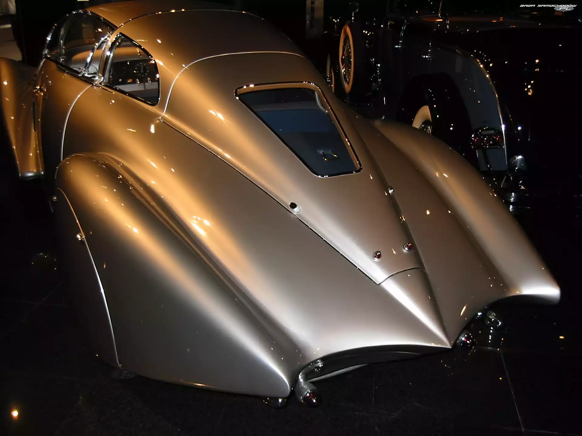 szyba, Hispano Suiza, tył