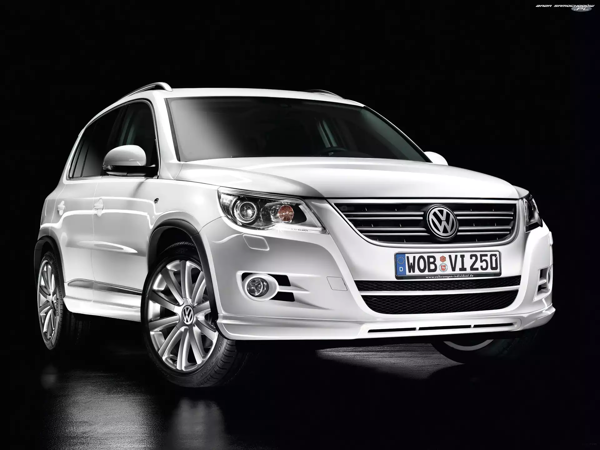 Volkswagen Tiguan, Tuning, Biały, Pakiet