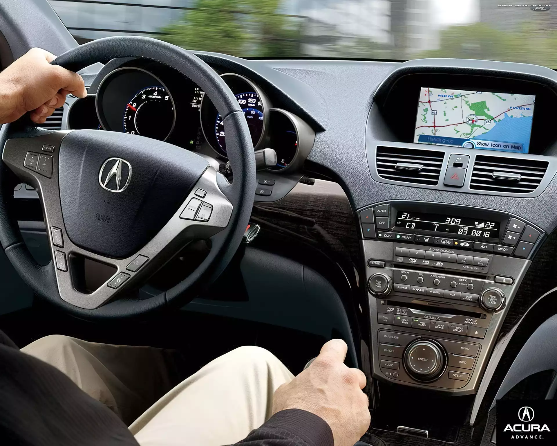 Wnętrze, Kierowca, Acura MDX, Konsola