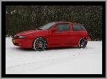 Śnieg, Alfa Romeo 145, Alufelgi