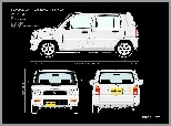 4WD, Daihatsu Naked, Wymiary