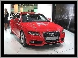 Czerwone, Audi A4 B8, Genewa, Salon
