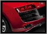 Czerwone, Audi R8, Tylna, Lampa