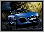 Audi, V10, Niebieski, R8