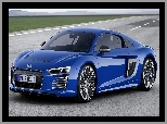 Audi R8 II, Lifting, Niebieskie, Coupe
