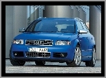 B7, niebieski, Audi A4
