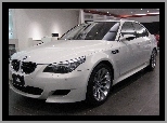 BMW 5, Salon, Biały, E60