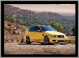 BMW M3, Góry, Żółte, Droga