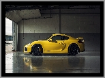 Bok, Żółte, Porsche Cayman GT4