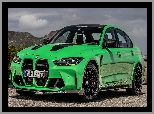 Zielone, BMW M3 CS, Bok, Przód