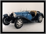 Czarny, Bugatti 41 Royale, Niebiesko, Zabytkowy