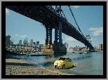 Woda, Most, Fiat 500, Panorama, Miasta