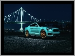 2015, Ford Mustang EcoBoost, San Francisco, Golden Gate Bridge, Tiffany Blue, Most