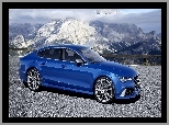 Góry, Droga, Audi, Niebieskie, RS7