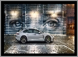 2017, Street art, Porsche Panamera 4 Sport Turismo, Ściana