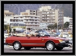 Kabriolet, Czerwony, Saab 900