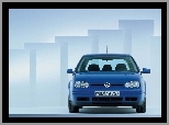 Niebieski, Lampy, Volkswagen Golf 4, Przód