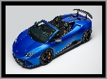 Niebieskie, Lamborghini Huracan Perfomante Spyder