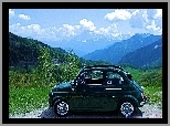 Niebo, Fiat 500, Góry