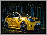 Ogrodzenie, Żółty, Ford Focus RS II
