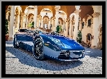 Pałacem, Przed, Lamborghini Murcielago, Niebieski, Plac
