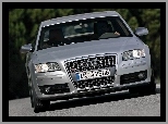 Przód, Srebrny, Audi S8