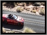 Samochód, Droga, Czerwony, Aston Martin. V12