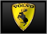 Samochodowy, Volvo, Emblemat, Łoś
