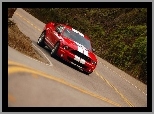 Shelby, GT 500, Czerwony, Ford Mustang