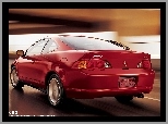 Tył, Czerwona, Acura RSX