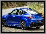 Niebieska, Acura Integra Type S, Tył, Bok