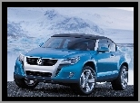Niebieski, Volkswagen, Car, Concept