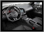 Wnętrze, Kierownica, Audi R8, Spłaszczona